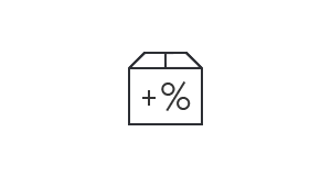 Percentage margin on payments in the store