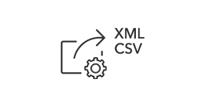 Individual data export to XML and CSV