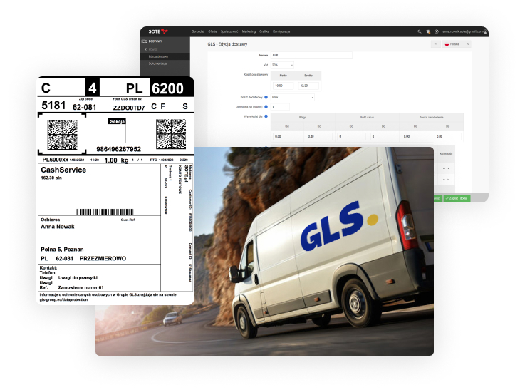 GLS integration of the store