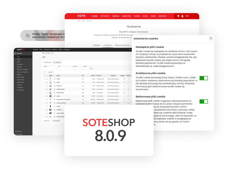 Sklep internetowy SOTESHOP 8.0.9