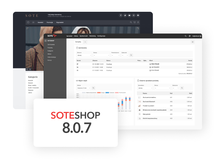 Sklep internetowy SOTESHOP 8.0.7