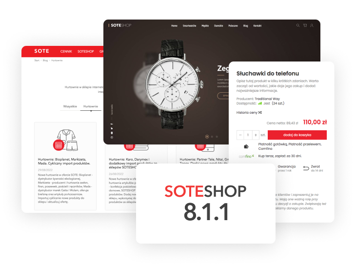 Sklep internetowy SOTESHOP 8.1.1